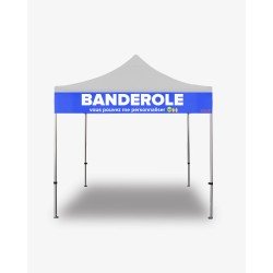 Banderole personnalisable pour barnum