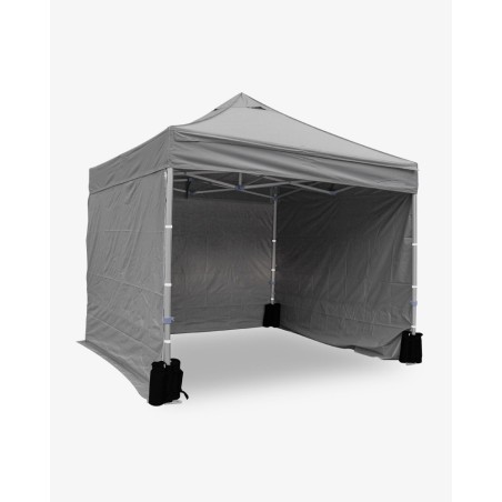 Côté latéral gris 4m opaque polyuréthane - 500D - Stand pliant gazebo