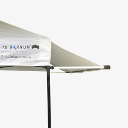 Casquette pour barnum aluminium 3m blanc