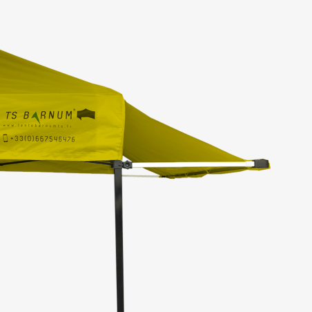 Casquette pour barnum aluminium 3m jaune