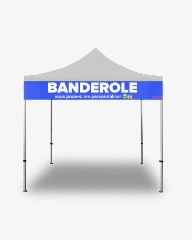 Banderole personnalisable pour barnum