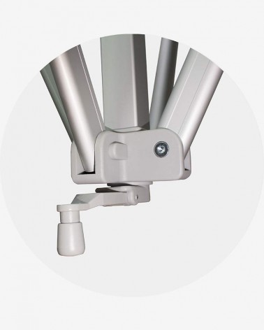 "I" Support mat avec manivelle (ø 55) pour aluminium 55 4m x 8m blanc