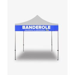Banderole personnalisable pour barnum