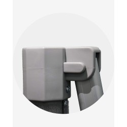 "B" Angle de pied (ø 55) pour barnum aluminium 55 4m x 8m bleu