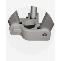 "H" T de croisillon (ø 55) pour barnum aluminium 55 4m x 8m bleu
