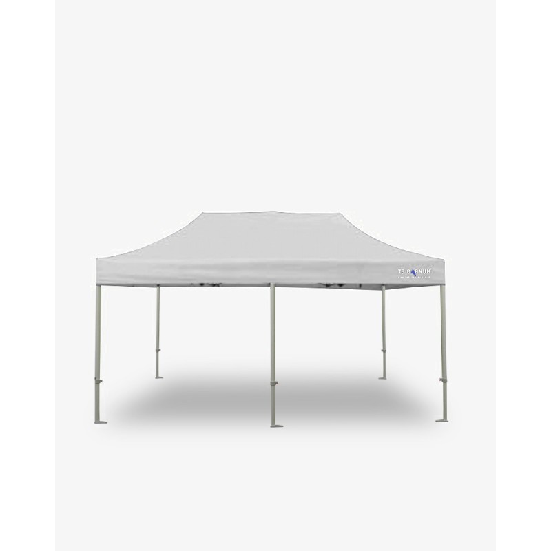 tente pliante - barnum aluminium 55 4m x 8m blanc - barnum - tsbarnum