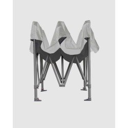 tonnelle pliante - barnum aluminium 55 4.5m x 3m blanc - barnum marchand pas cher plié