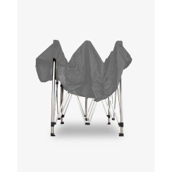 barnum aluminium 45 3m x 3m gris - barnum plié