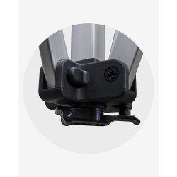 "I" Support mat avec manivelle (ø 45) pour aluminium 45 havane