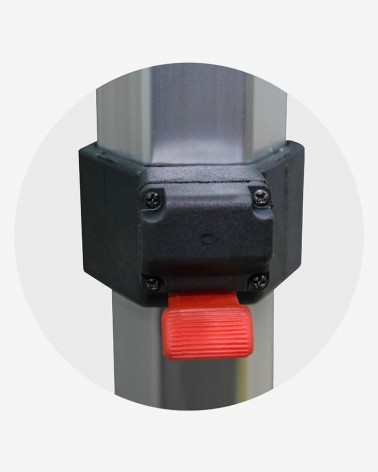"E" Bouton poussoir bas (ø 45) pour barnum aluminium 45 2m x 2m orange
