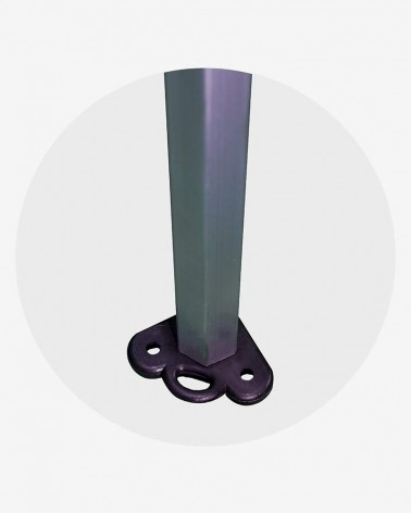 "D" Pied bas (ø 45) pour barnum aluminium 45 orange