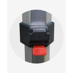 "E" Bouton poussoir bas (ø 45) pour barnum aluminium 45 2,5m x 2,5m havane