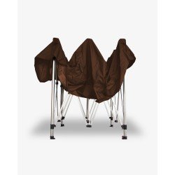 barnum aluminium pliant - barnum replié marron - barnum marché