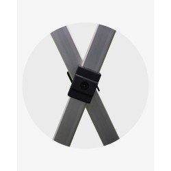 "C" Croisillon (ø 45) pour barnum aluminium 45 2m x 3m rose