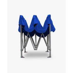 tente pliante - barnum aluminium 55 6m x 3m bleu- barnum