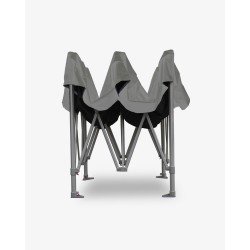 tente pliante - barnum aluminium 55 6m x 3m gris- barnum