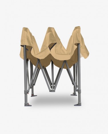 barnum alu pro - barnum aluminium 55 2m x 3m crème - barnum pour marché