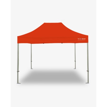 tonnelle pliante - barnum aluminium 55 4.5m x 3m orange- barnum marchand pas cher