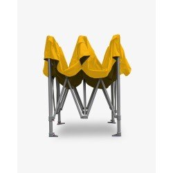 tonnelle pliante - barnum aluminium 55 4.5m x 3m jaune- barnum marchand pas cher plié