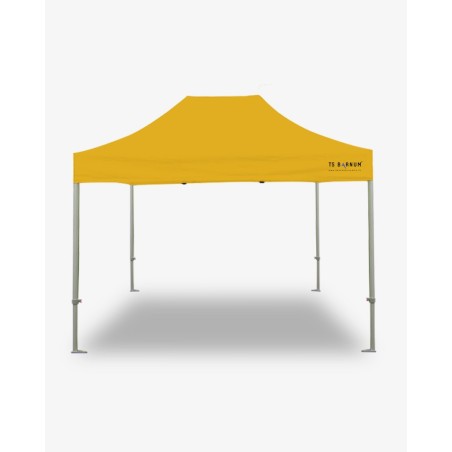 tonnelle pliante - barnum aluminium 55 4.5m x 3m jaune- barnum marchand pas cher