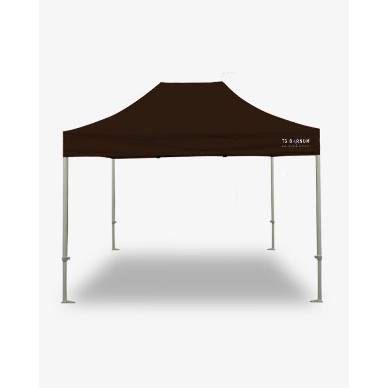 tonnelle pliante - barnum aluminium 55 4.5m x 3m havane- barnum marchand pas cher