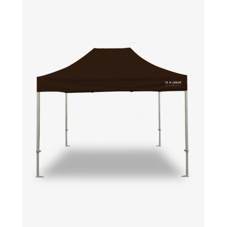 tonnelle pliante - barnum aluminium 55 4.5m x 3m havane- barnum marchand pas cher