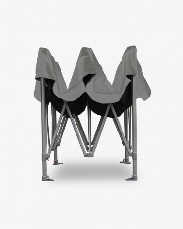 tonnelle pliante - barnum aluminium 55 4.5m x 3m gris- barnum marchand pas cher plié