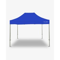 tonnelle pliante - barnum aluminium 55 4.5m x 3m bleu - barnum marchand pas cher