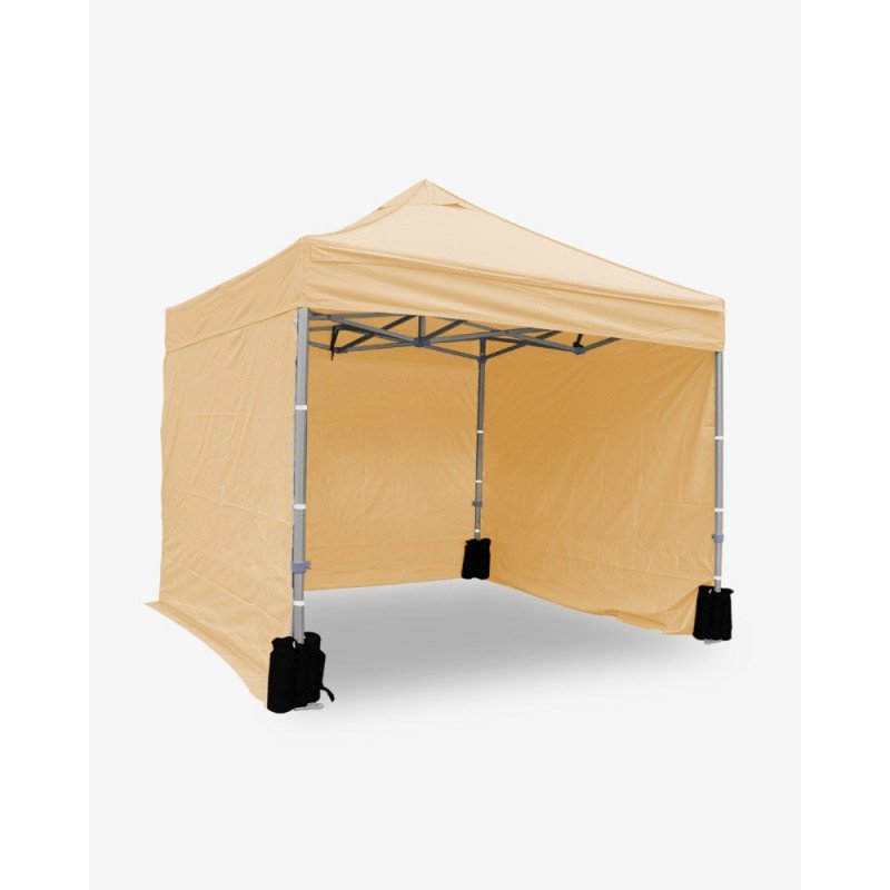 Côté latéral crème 3m opaque polyuréthane 500D -  Stand alu pro