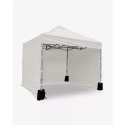 Côté latéral blanc 2,5m opaque polyuréthane - 500D - Chapiteau pergola