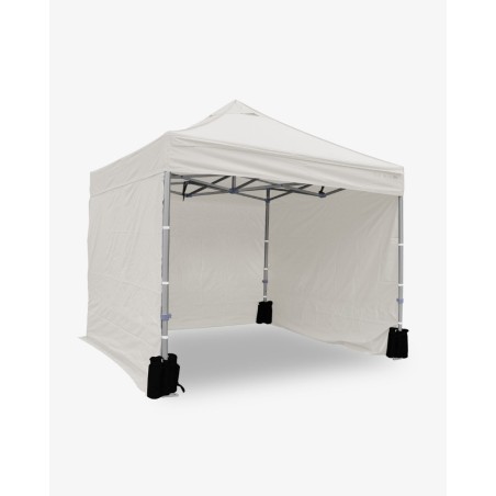 Côté latéral blanc 2,5m opaque polyuréthane - 500D - Chapiteau pergola