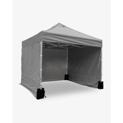 Côté latéral gris 2,5m opaque polyuréthane - 500D- Tente barnum aluminium