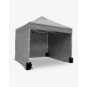 Côté latéral gris 2,5m opaque polyuréthane - 500D- Tente barnum aluminium