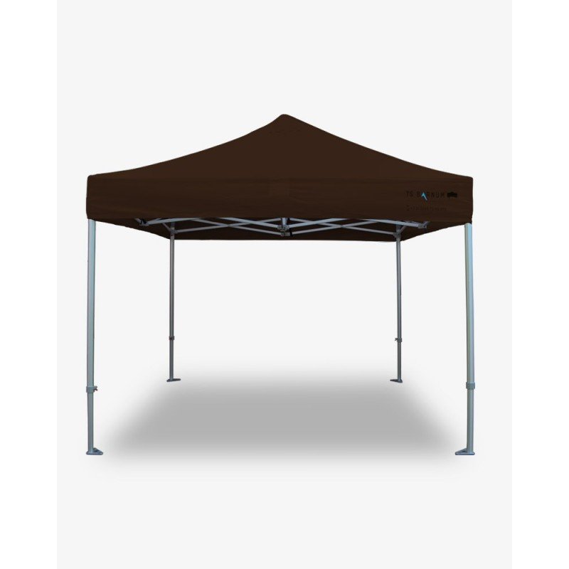 stand pliant - barnum aluminium 55 3m x 3m noir - tonnelle professionnelle