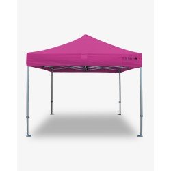 tente pliante - barnum aluminium 55 3m x 3m rose - barnum pour marché