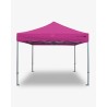 tente pliante - barnum aluminium 55 3m x 3m rose - barnum pour marché