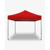 tente pliante -  barnum aluminium 55 3m x 3m rouge - barnum professionnel