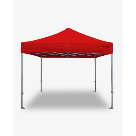 tente pliante -  barnum aluminium 55 3m x 3m rouge - barnum professionnel