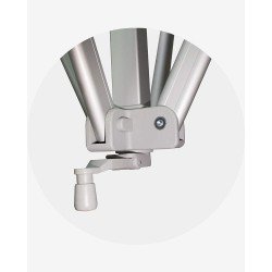 "I" Support mat avec manivelle (ø 55) pour aluminium 55 4m x 4m blanc