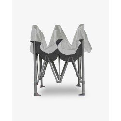 Stand barnum - barnum aluminium 55 4m x 4m blanc plié - Chapiteau pergola