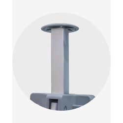"A" Mat (ø 55) pour barnum aluminium 55 4m x 4m havane