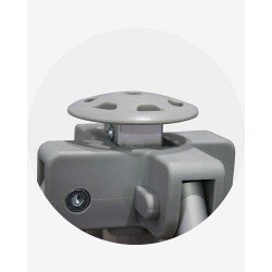 "F" Jonction mat central (ø 55) pour barnum aluminium 55 4m x 4m havane