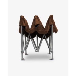 barnum aluminium 55 4m x 4m havane plié - Tente barnum pro