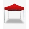 barnum aluminium 55 4m x 4m rouge- Tente barnum pro