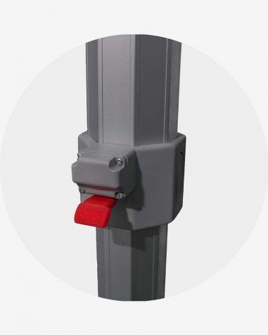 "E" Bouton poussoir bas (ø 55) pour barnum aluminium 55 4m x 4m gris