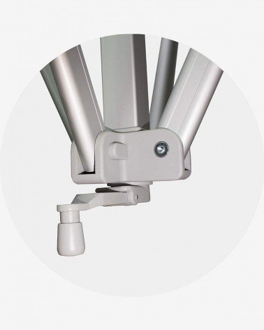 "I" Support mat avec manivelle (ø 55) pour aluminium 55 4m x 4m gris