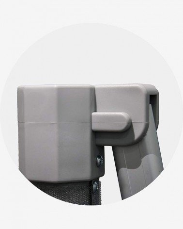 "B" Angle de pied (ø 55) pour barnum aluminium 55 4m x 4m gris