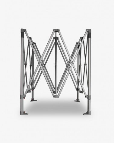 Structure aluminium 55 4m x 4m noir - Chapiteau pergola à prix mini