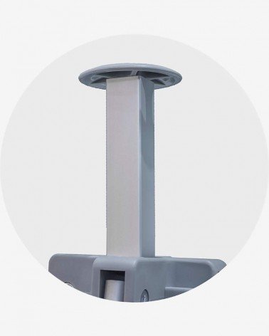 "A" Mat (ø 55) pour barnum aluminium 55 4m x 8m bleu