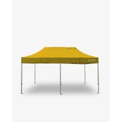 tente pliante - barnum aluminium 55 6m x 3m jaune- barnum